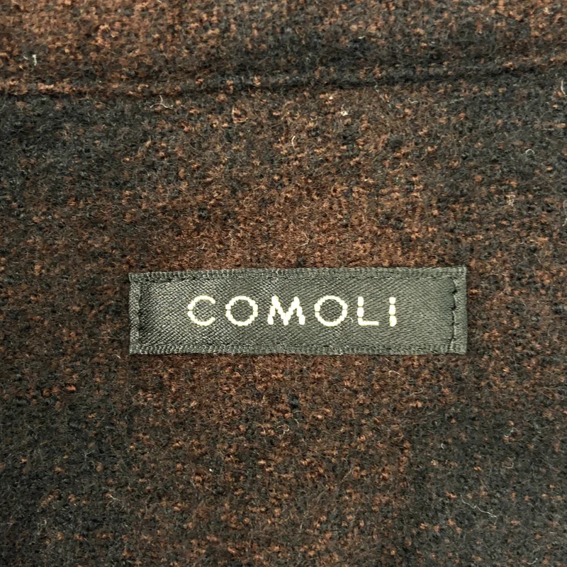 COMOLI / コモリ | ウールチェック オープンカラーシャツ / S03-02008 | 2 | メンズ