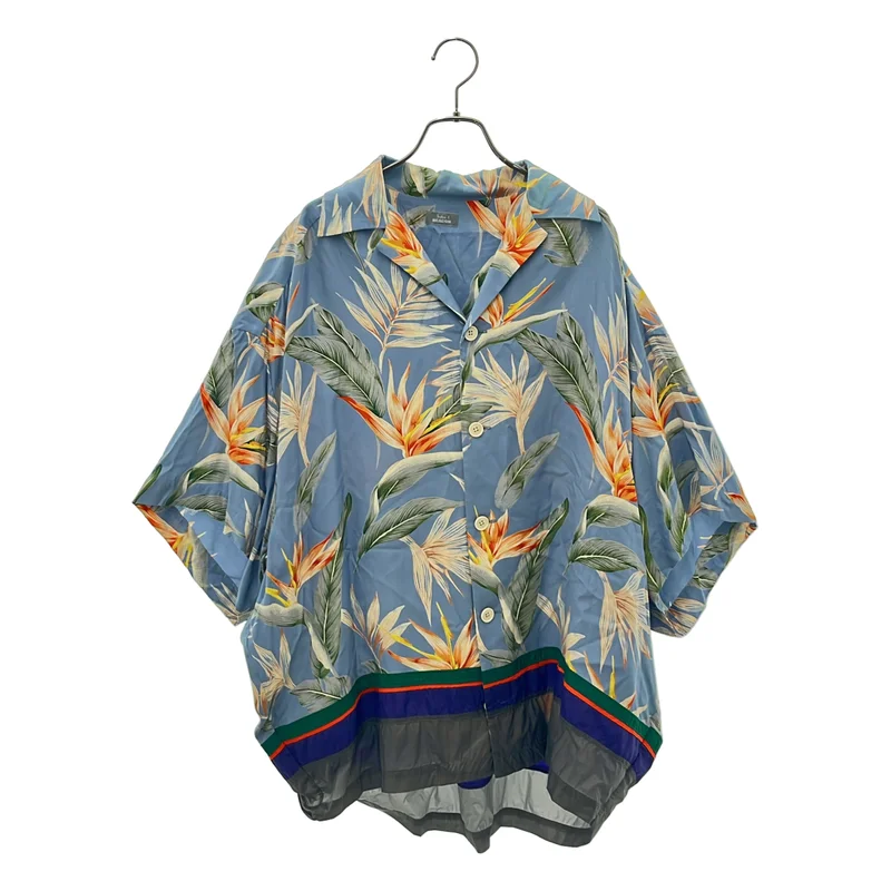 kolor BEACON / カラービーコン | 2021SS | 異素材 切り替え ボックスシルエット アロハシャツ | 2 | メンズ