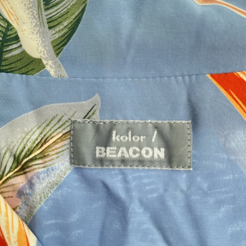 kolor BEACON / カラービーコン | 2021SS | 異素材 切り替え ボックスシルエット アロハシャツ | 2 | メンズ