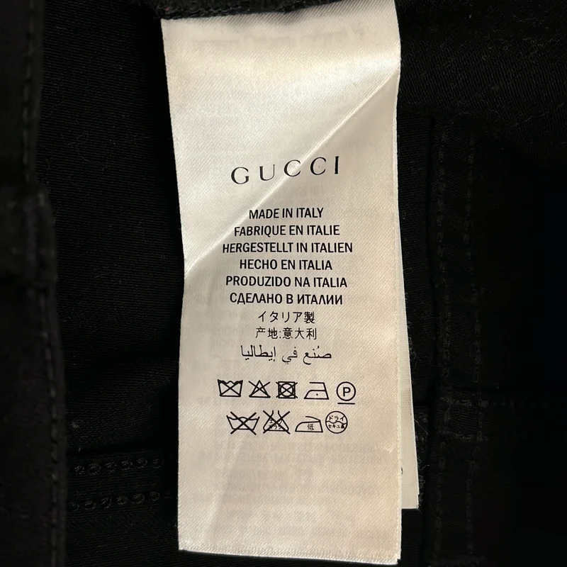 GUCCI / グッチ | パンサーパッチ スキニーデニムパンツ | 30 | レディース
