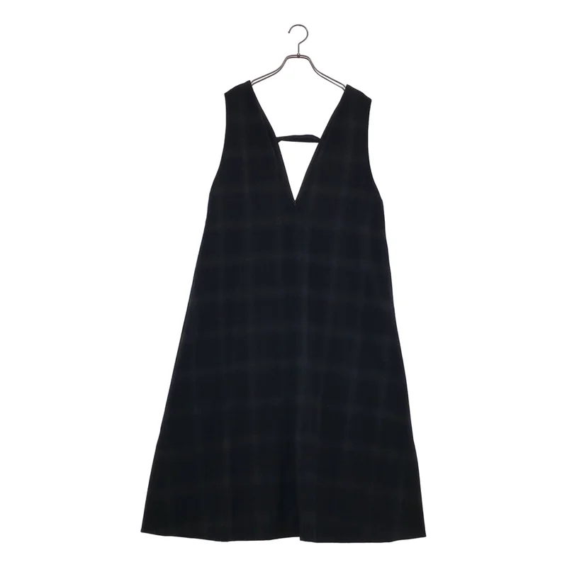 ADORE / アドーア | ウール チェック ノースリーブワンピース | 36 | レディース
