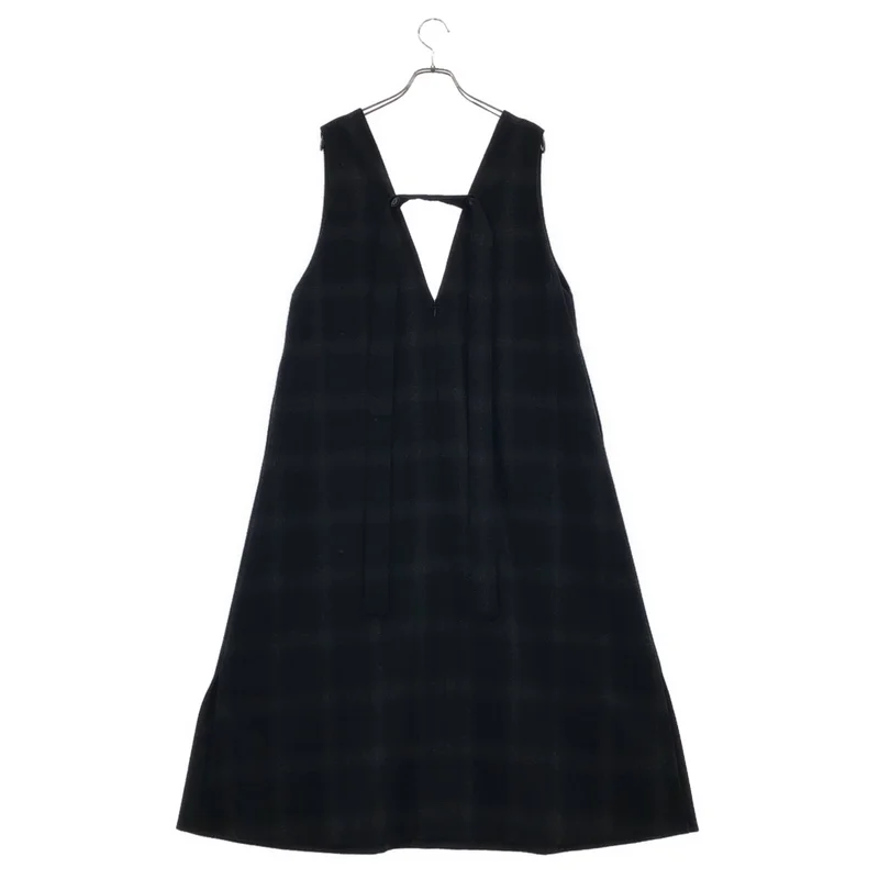 ADORE / アドーア | ウール チェック ノースリーブワンピース | 36 | レディース