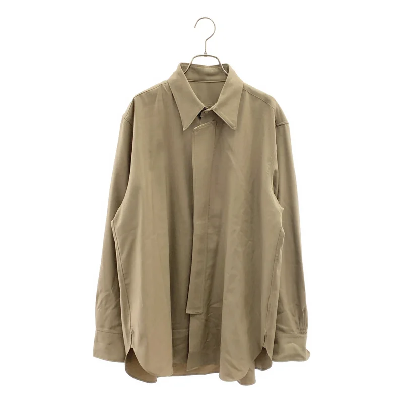 IRENISA / イレニサ | 2024AW | Ormrnamental Fly Front Shirt ウールギャバジン レギュラーカラーシャツ | 3 | メンズ