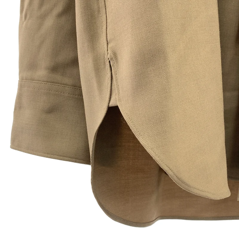 IRENISA / イレニサ | 2024AW | Ormrnamental Fly Front Shirt ウールギャバジン レギュラーカラーシャツ | 3 | メンズ