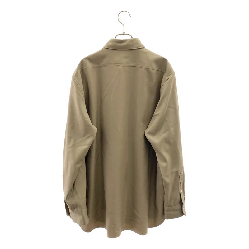 IRENISA / イレニサ | 2024AW | Ormrnamental Fly Front Shirt ウールギャバジン レギュラーカラーシャツ | 3 | メンズ