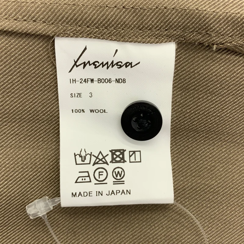 IRENISA / イレニサ | 2024AW | Ormrnamental Fly Front Shirt ウールギャバジン レギュラーカラーシャツ | 3 | メンズ