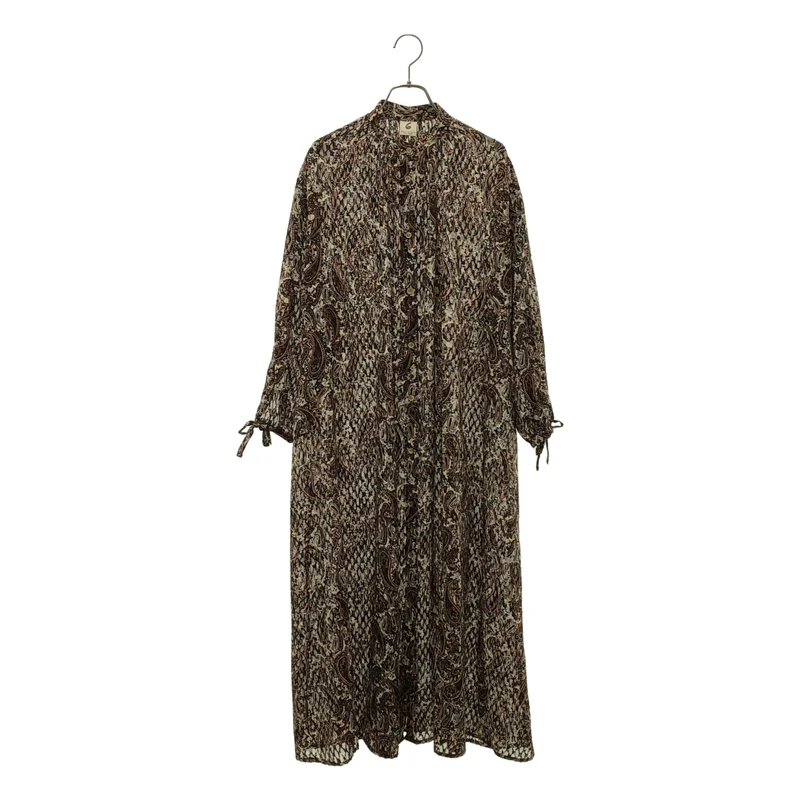 6(ROKU) BEAUTY&YOUTH / ロクビューティーアンドユース | PAISLEY LONG ONE PIECE ペイズリー ワンピース | 36 | レディース