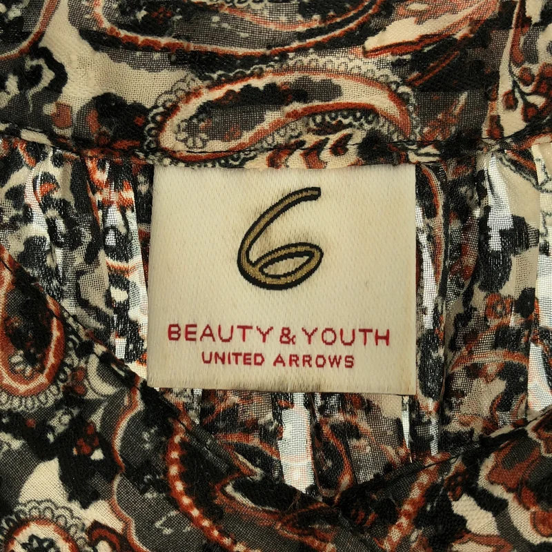 6(ROKU) BEAUTY&YOUTH / ロクビューティーアンドユース | PAISLEY LONG ONE PIECE ペイズリー ワンピース | 36 | レディース