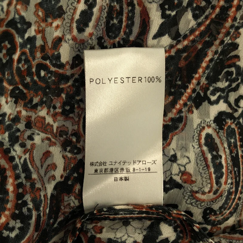 6(ROKU) BEAUTY&YOUTH / ロクビューティーアンドユース | PAISLEY LONG ONE PIECE ペイズリー ワンピース | 36 | レディース