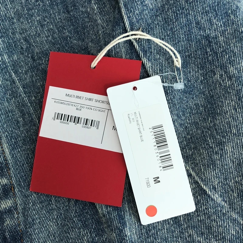 KUSIKOHC / クシコック | MULTI RIVET SHIRT SHORTSLEEVE マルチリベット デニム 半袖シャツ | M | メンズ