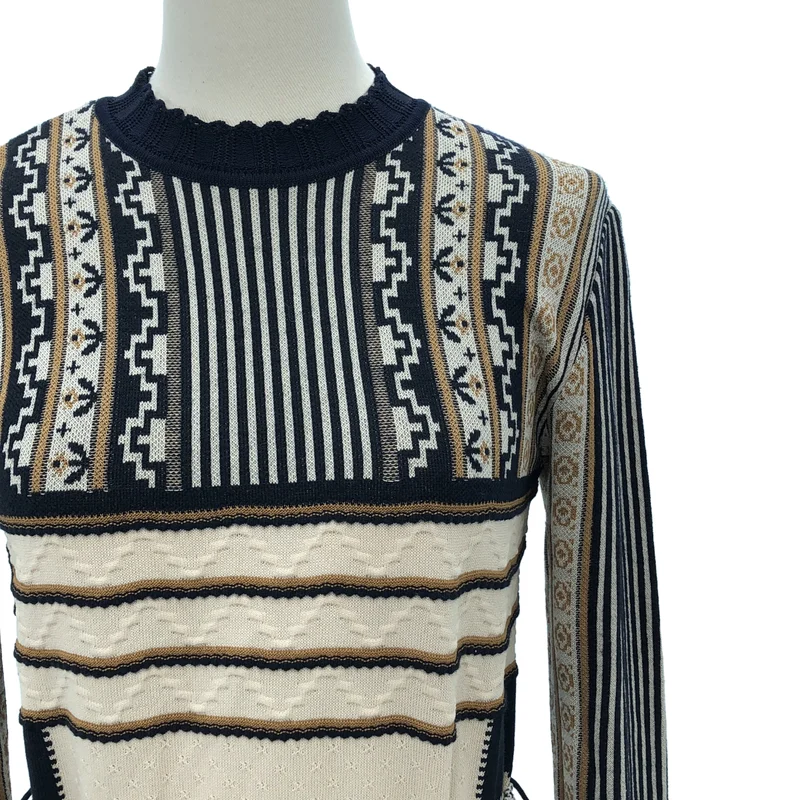 Mame Kurogouchi / マメクロゴウチ | PEDICEL JAQUARD KNIT DRESS ペディセル ジャガード ニットドレス | 1 | レディース