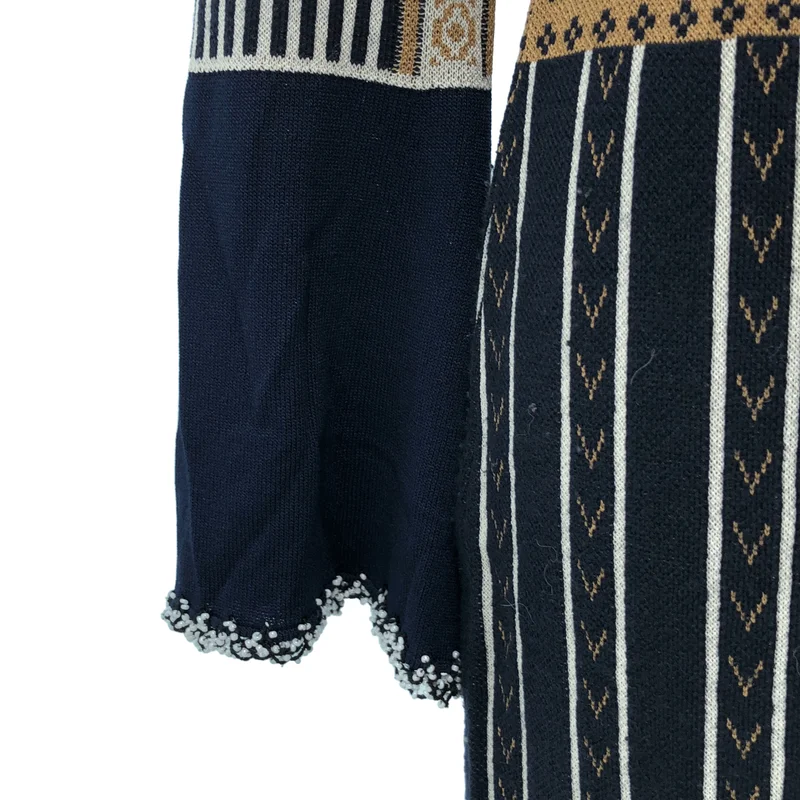 Mame Kurogouchi / マメクロゴウチ | PEDICEL JAQUARD KNIT DRESS ペディセル ジャガード ニットドレス | 1 | レディース