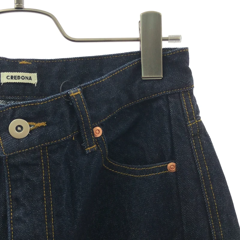 CREDONA / クレドナ | WIDE BEETLE DENIM PANTS ワイド ビートル デニム パンツ | 2 | レディース