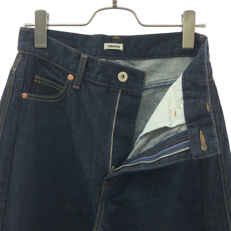 CREDONA / クレドナ | WIDE BEETLE DENIM PANTS ワイド ビートル デニム パンツ | 2 | レディース