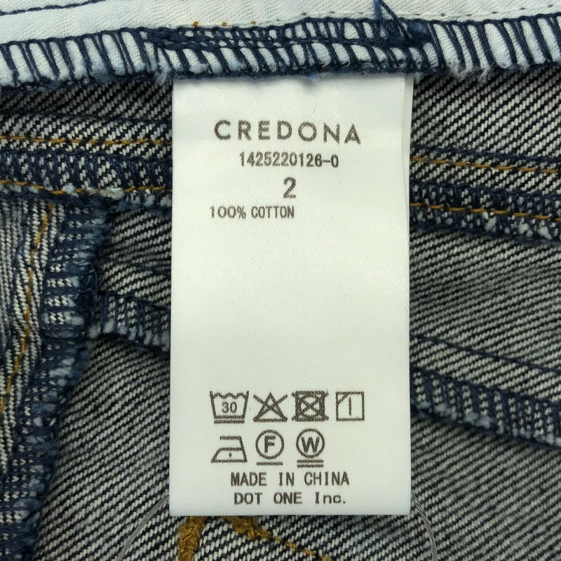 CREDONA / クレドナ | WIDE BEETLE DENIM PANTS ワイド ビートル デニム パンツ | 2 | レディース