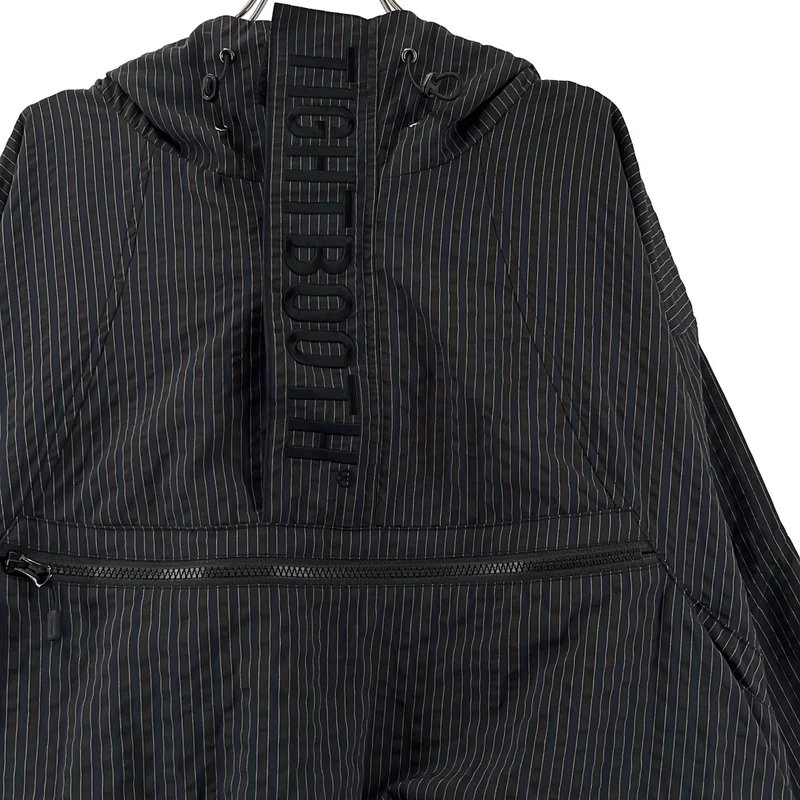 TIGHTBOOTH PRODUCTION / タイトブースプロダクション | ロゴ フーデッド ストライプ パーカ | XL | グレー | メンズ TIGHTBOOTH PRODUCTION / タイトブースプロダクション | ロゴ