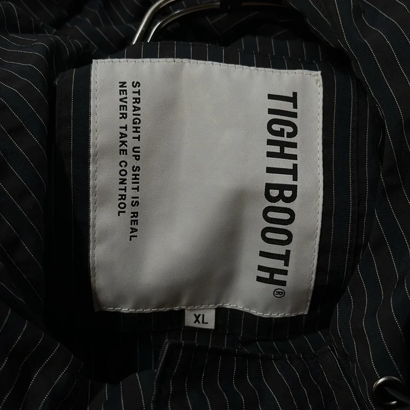 TIGHTBOOTH PRODUCTION / タイトブースプロダクション | ロゴ フーデッド ストライプ パーカ | XL | メンズ