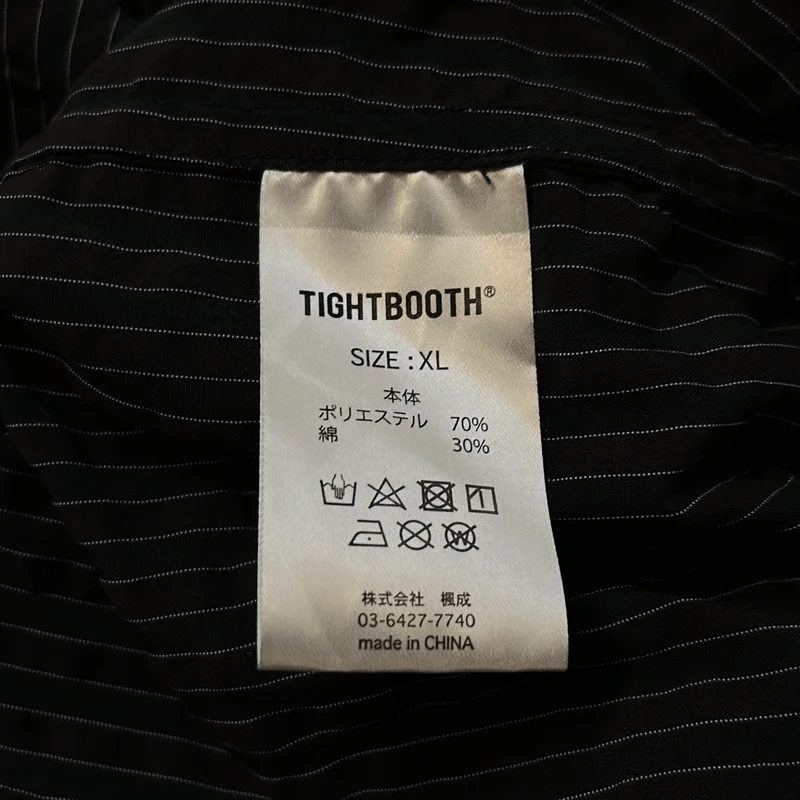 TIGHTBOOTH PRODUCTION / タイトブースプロダクション | ロゴ フーデッド ストライプ パーカ | XL | メンズ