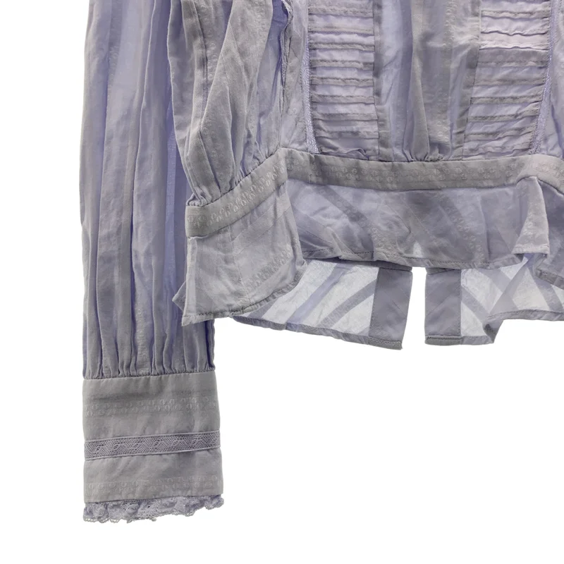 ISABEL MARANT ETOILE / イザベルマランエトワール | コットン 刺しゅう フリルブラウス | 40 | レディース