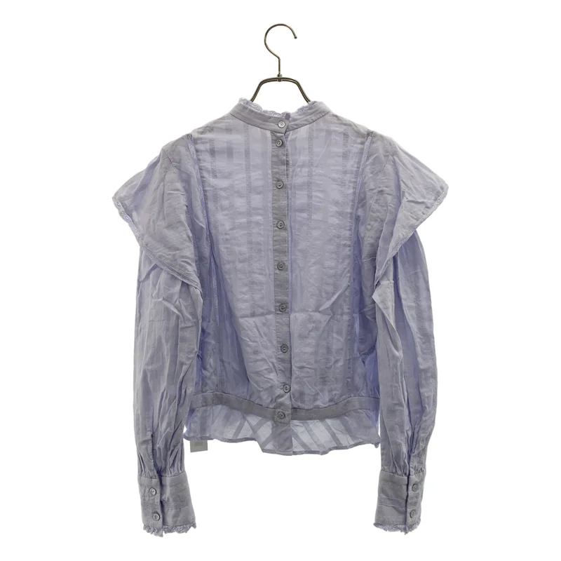 ISABEL MARANT ETOILE / イザベルマランエトワール | コットン 刺しゅう フリルブラウス | 40 | レディース