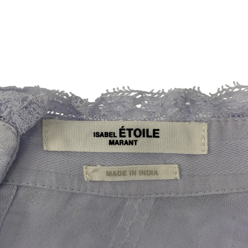 ISABEL MARANT ETOILE / イザベルマランエトワール | コットン 刺しゅう フリルブラウス | 40 | レディース