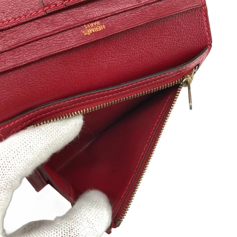 HERMES / エルメス | べアン コンパクト ボックスカーフ 財布 |