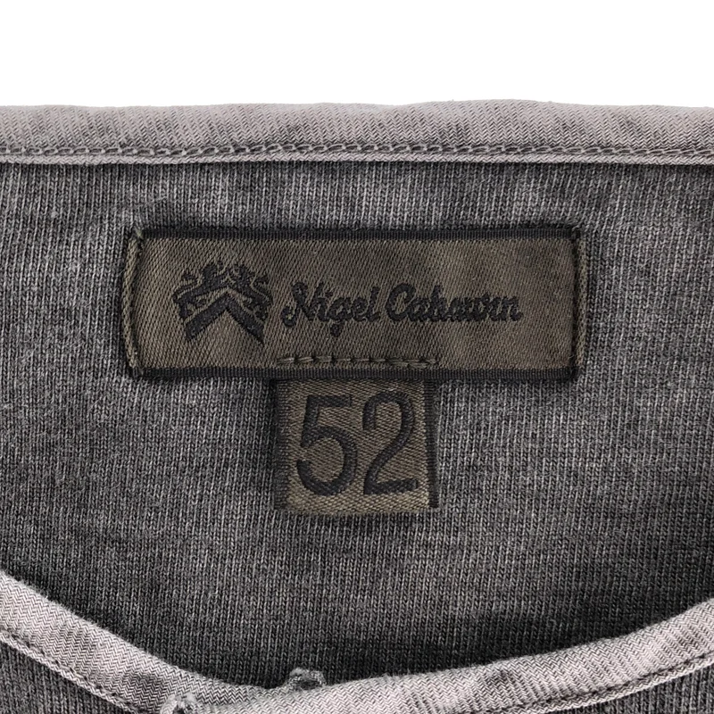 ​NIGEL CABOURN / ナイジェルケーボン | 7.8oz HENLEY T-SH PIGMENT 顔料染め ヘンリーネックTシャツ | 52 | メンズ