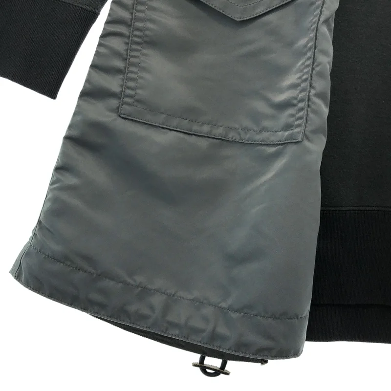 sacai / サカイ | Sponge Sweat Nylon Twill Dress スポンジ スウェット 切替 ワンピース | 3 | レディース