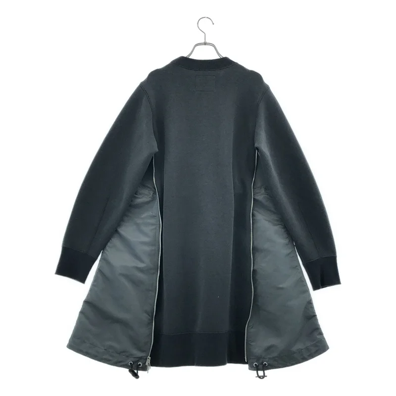 sacai / サカイ | Sponge Sweat Nylon Twill Dress スポンジ スウェット 切替 ワンピース | 3 | レディース