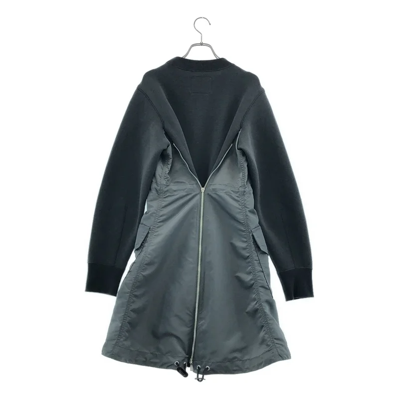 sacai / サカイ | Sponge Sweat Nylon Twill Dress スポンジ スウェット 切替 ワンピース | 3 | レディース