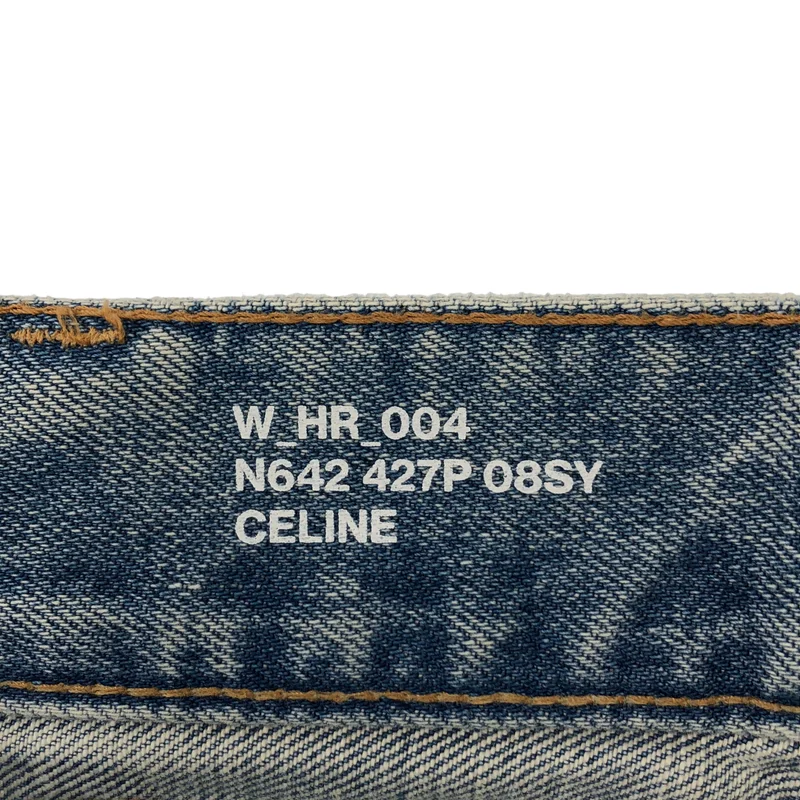 CELINE / セリーヌ | マーガレット ダメージ加工 ワイド デニムパンツ | 29 | レディース