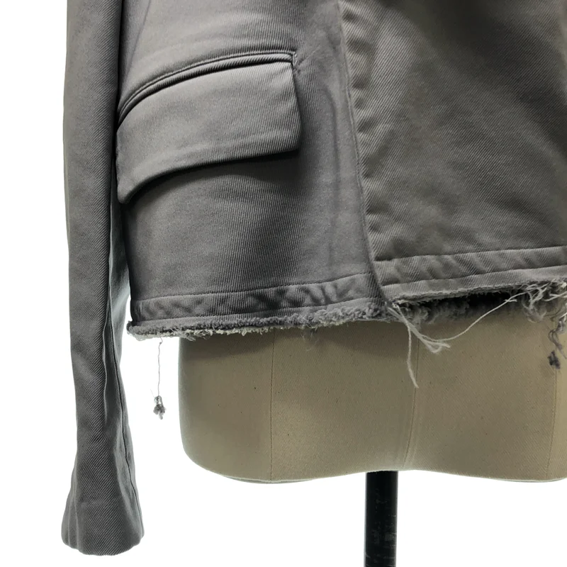 COMME des GARCONS / コムデギャルソン | 2023SS | ポリエステル 製品加工 変形 カットオフ オーバー ジャケット | XS | レディース