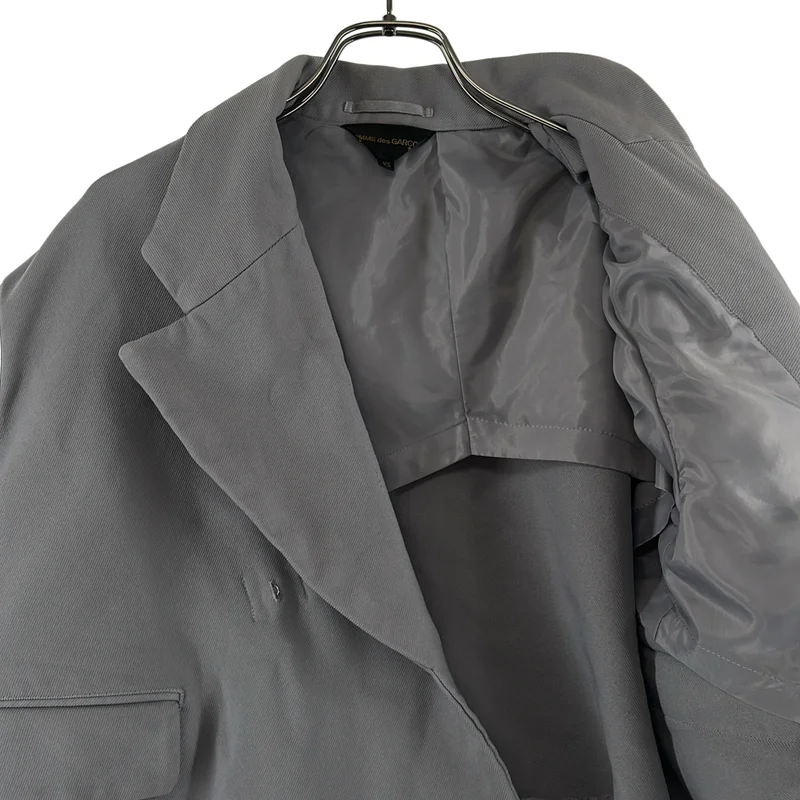 COMME des GARCONS / コムデギャルソン | 2023SS | ポリエステル 製品加工 変形 カットオフ オーバー ジャケット | XS | レディース