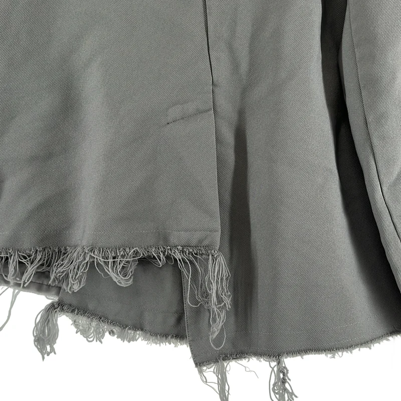 COMME des GARCONS / コムデギャルソン | 2023SS | ポリエステル 製品加工 変形 カットオフ オーバー ジャケット | XS | レディース