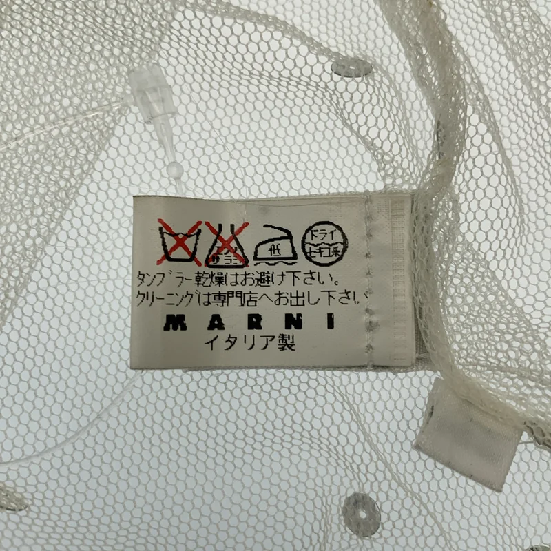 MARNI / マルニ | スパンコール メッシュ 半袖ワンピース | 40 | レディース