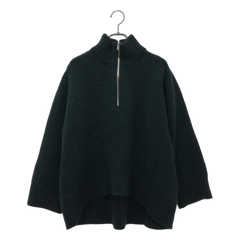 CINOH / チノ | WOOL OVERSIZE HALF ZIPPER KNIT ニット | 36 | レディース