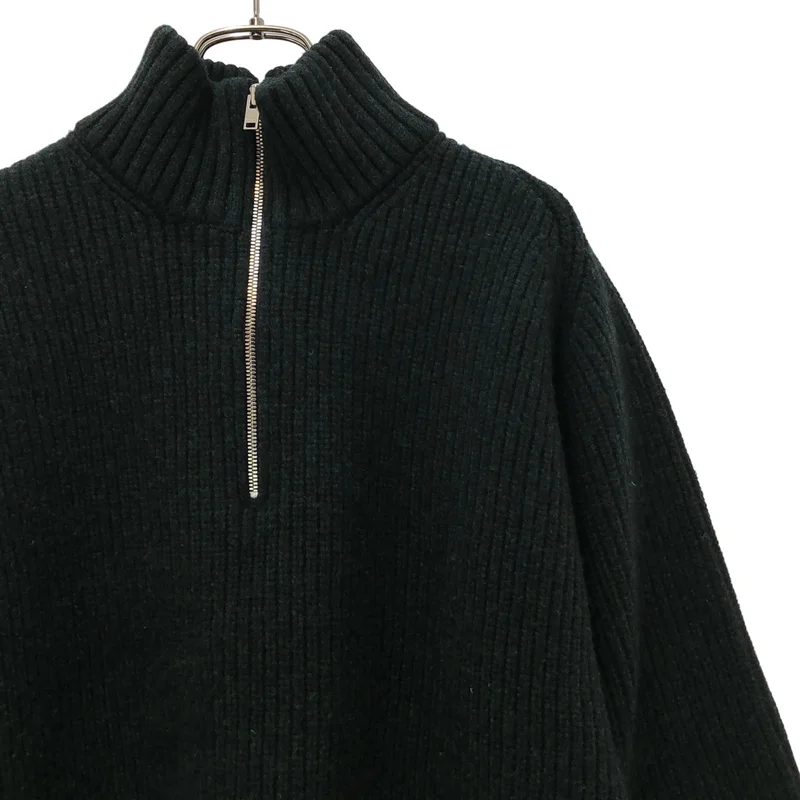 CINOH / チノ | WOOL OVERSIZE HALF ZIPPER KNIT ニット | 36 | レディース