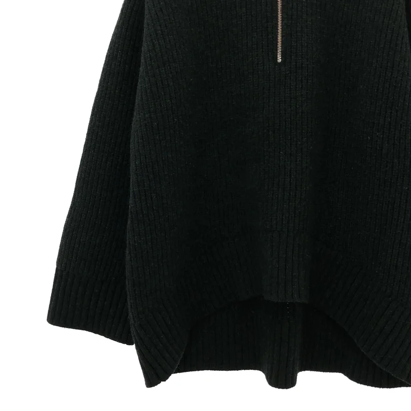 CINOH / チノ | WOOL OVERSIZE HALF ZIPPER KNIT ニット | 36 | レディース