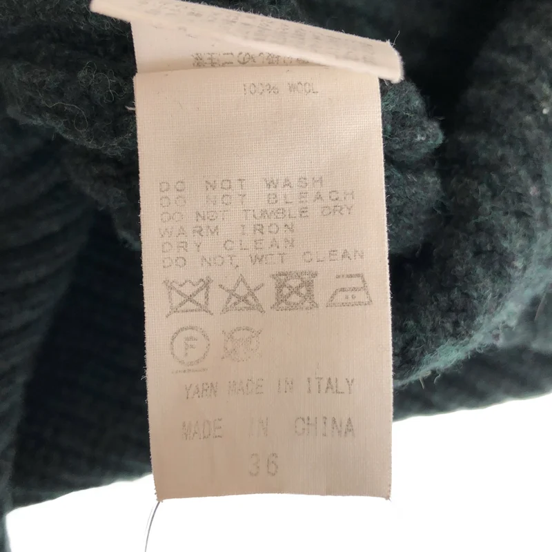 CINOH / チノ | WOOL OVERSIZE HALF ZIPPER KNIT ニット | 36 | レディース