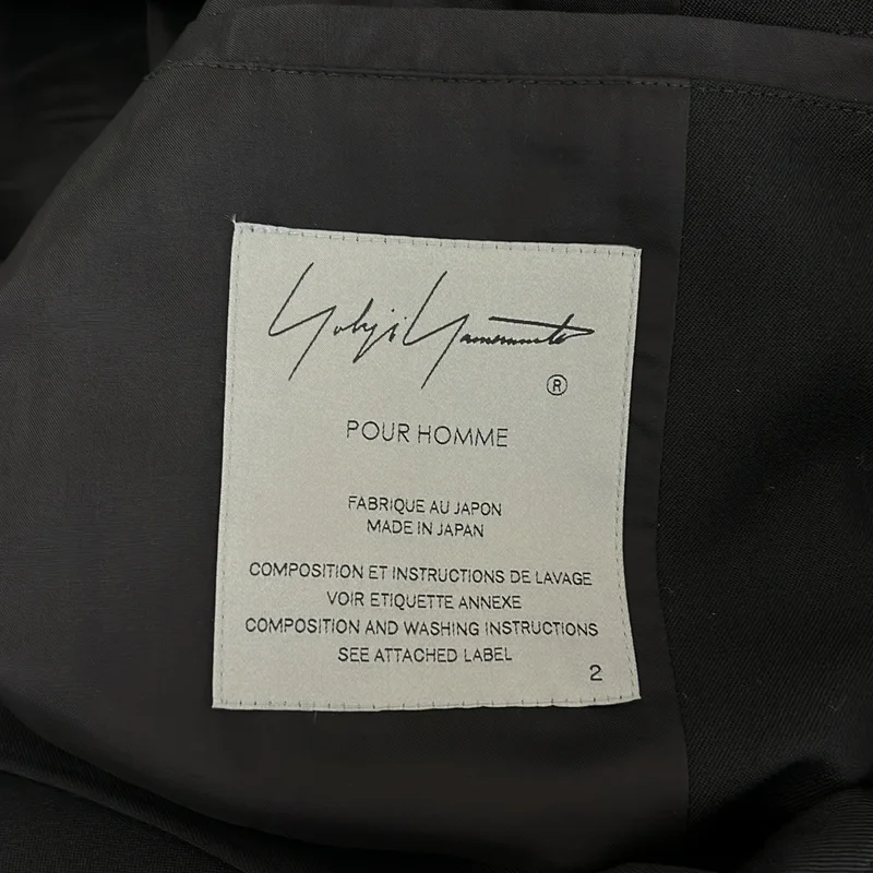 YOHJI YAMAMOTO POUR HOMME / ヨウジヤマモトプールオム | 2025AW | ウールギャバジン デッサン刺しゅう 3B テーラードジャケット | 2 | メンズ