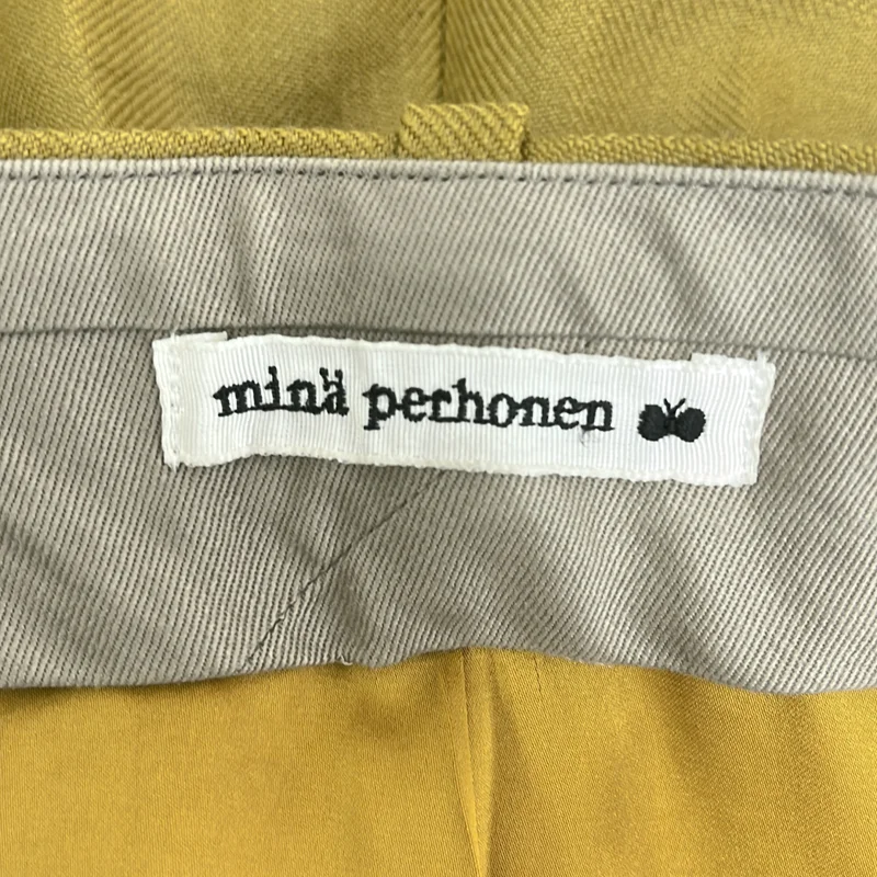 mina perhonen / ミナペルホネン | 2022AW | square shadow / タック ワイドスラックス パンツ / 裏地付き | 38 | レディース