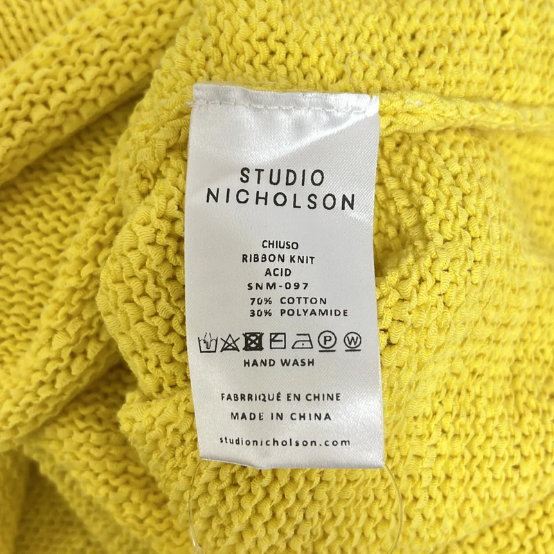 Studio Nicholson / スタジオニコルソン | CHIUSO RIBBON KNIT プルオーバー ニット |