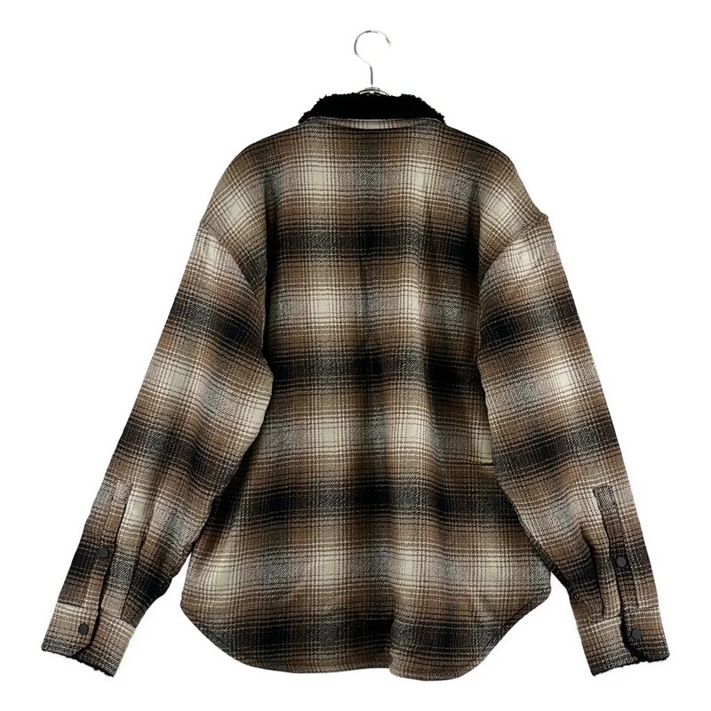 REPRESENT / リプレゼント | SHERPA SHIRT / ウール混 チェック シェルパシャツ | M | メンズ