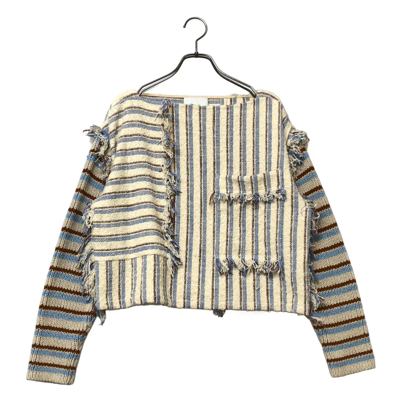 3.1 Phillip Lim / スリーワンフィリップリム | コットン ニットスリーブ フリンジトップス | XS | レディース