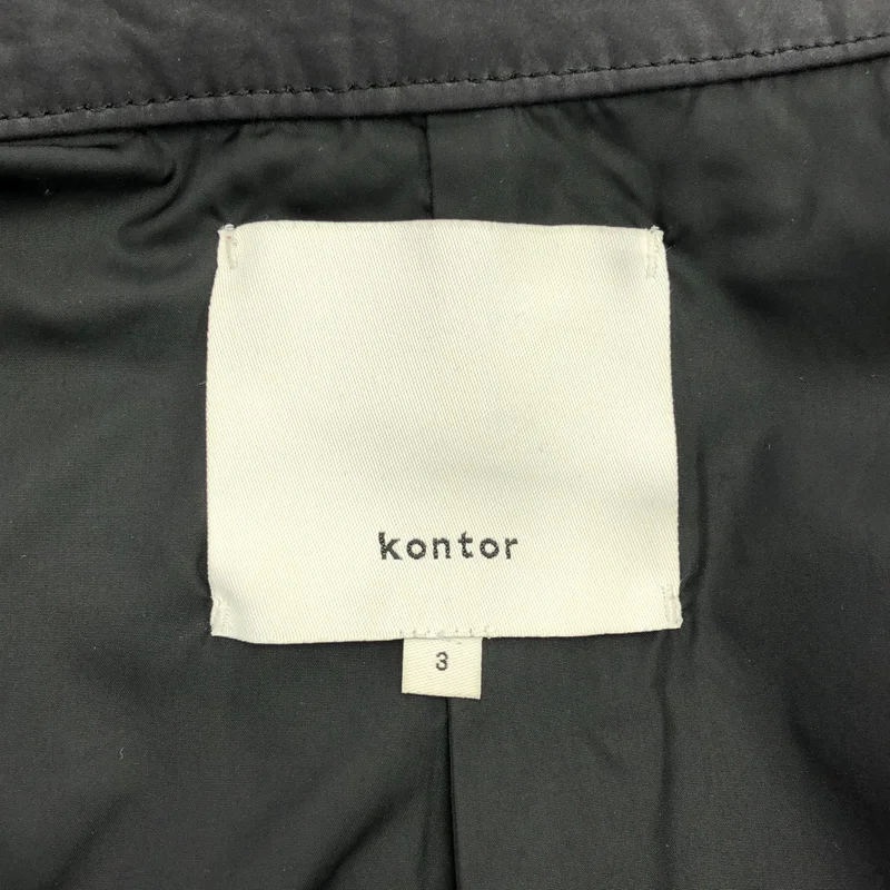 kontor / コントール | コーティング ハイカラーハーフコート | 3 | メンズ