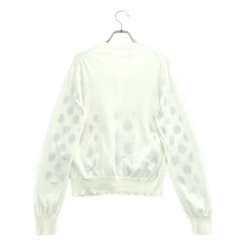 COMME des GARCONS COMME des GARCONS / コムコム | 2018SS | コットン 転写プリント クルーネック カーディガン | S | レディース