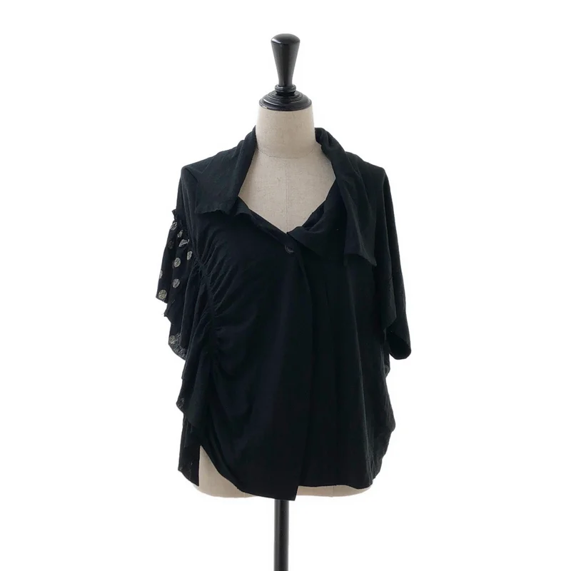 Y's / ワイズヨウジヤマモト | 2019SS | フリルドッキング ショートカーディガン | 2 | レディース