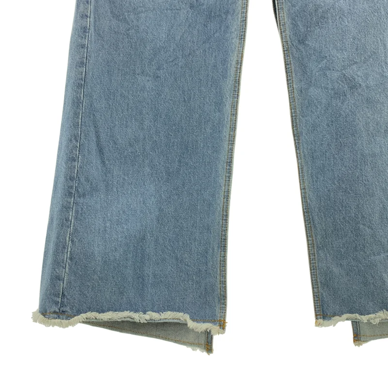DRIES VAN NOTEN / ドリスヴァンノッテン | 2023SS | バイカラー ブリーチデニムスカート | 30 | レディース