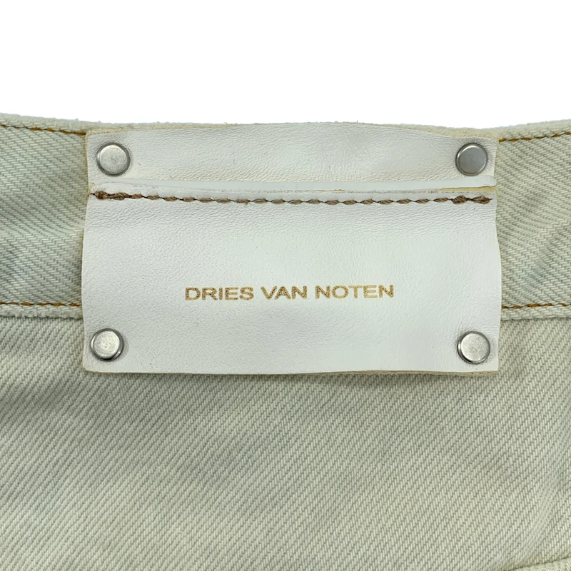 DRIES VAN NOTEN / ドリスヴァンノッテン | 2023SS | バイカラー ブリーチデニムスカート | 30 | レディース