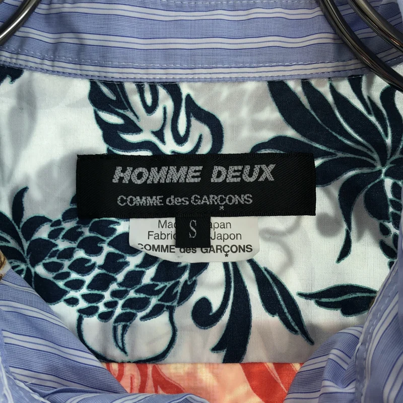 COMME des GARCONS HOMME DEUX / コムデギャルソンオムドゥ | 2018SS | コットン アロハショルダー ショートスリーブシャツ | S | メンズ